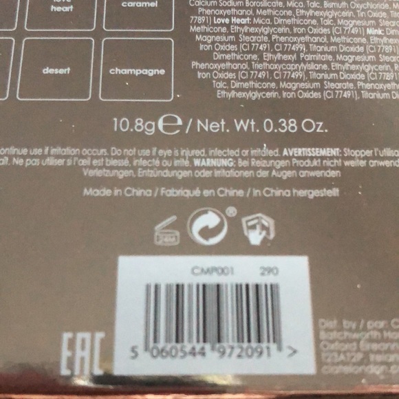 Ciaté London 9 Piece Matte Shimmer Sparkle Eyeshadow Palette - Picture 4 of 4